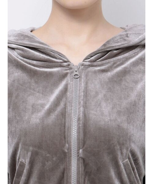 GYDA（ジェイダ）の「ベロアラインショートPK（カーディガン/ボレロ・レディース・ブラック/ベージュ・FREE）」の21枚目の写真