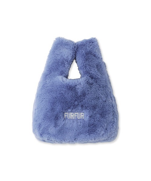 FURFUR(ファーファー)の「エコファーマーケットバッグ(ハンドバッグ・レディース・ピンク/オレンジ/チャコールグレー/ライトグレー/ブルー・FREE)」の3枚目の写真