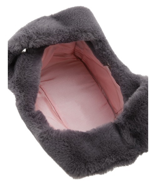 FURFUR(ファーファー)の「エコファーマーケットバッグ(ハンドバッグ・レディース・ピンク/オレンジ/チャコールグレー/ライトグレー/ブルー・FREE)」の13枚目の写真