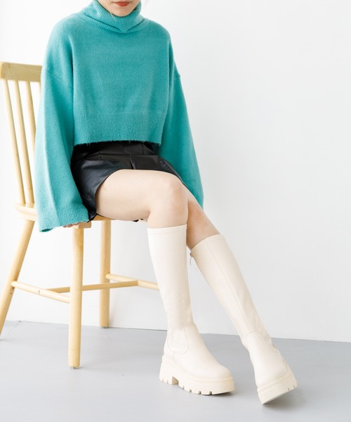 【セール】厚底タンクソールロングブーツ（ブーツ）｜attagirl（アタガール） pattayablatt.com