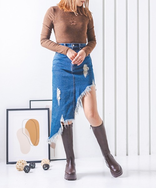 【セール】厚底タンクソールロングブーツ（ブーツ）｜attagirl（アタガール） pattayablatt.com