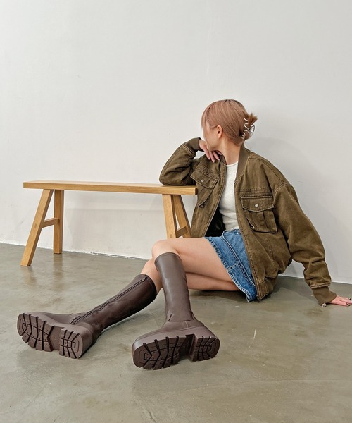 【セール】厚底タンクソールロングブーツ（ブーツ）｜attagirl（アタガール） pattayablatt.com