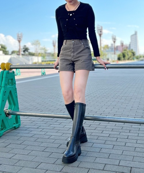 【セール】厚底タンクソールロングブーツ（ブーツ）｜attagirl（アタガール） pattayablatt.com
