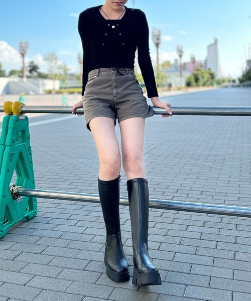 【セール】厚底タンクソールロングブーツ（ブーツ）｜attagirl（アタガール） pattayablatt.com