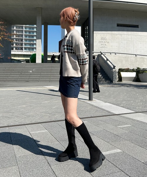 【セール】厚底タンクソールロングブーツ（ブーツ）｜attagirl（アタガール） pattayablatt.com