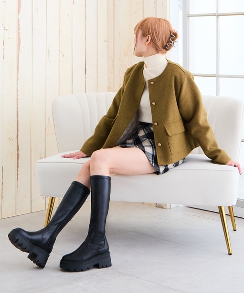 【セール】厚底タンクソールロングブーツ（ブーツ）｜attagirl（アタガール） pattayablatt.com