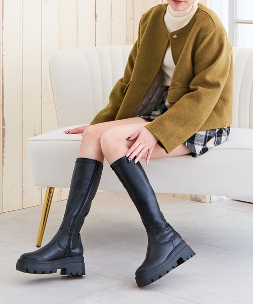 【セール】厚底タンクソールロングブーツ（ブーツ）｜attagirl（アタガール） pattayablatt.com