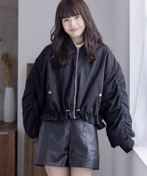 clear | ギャザーデザインMA1[低身長用サイズ有](MA-1)