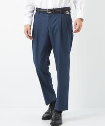 green label relaxing | TW サキソニー ソリッド 2プリーツ スラックス -ウォッシャブル・ストレッチ-(スラックス)