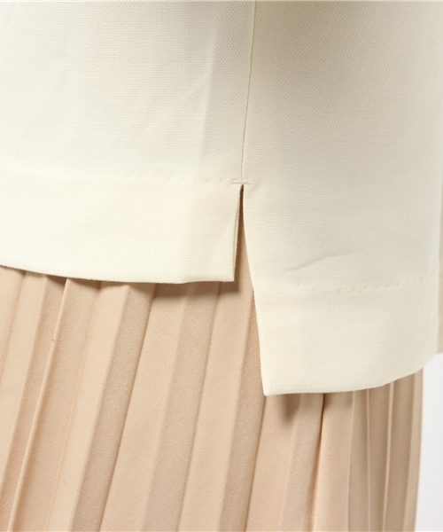 earth music&ecology（アースミュージックアンドエコロジー）の「ドロップショルダーボートネックプルオーバー（Tシャツ/カットソー・レディース・ライトグレー/アイボリー/ブラック・FREE）」の11枚目の写真