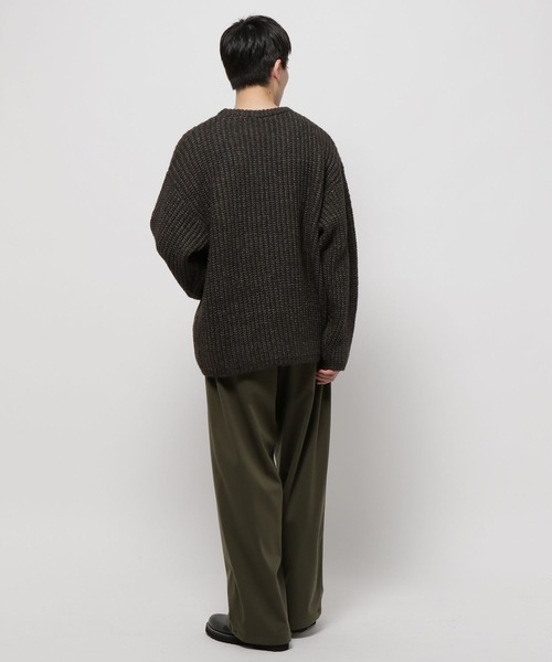 niko and...(ニコアンド)の「アゼワイドニットプルオーバー(ニット/セーター・メンズ・ブラウン/キャメル/チャコール/ブルー・MEDIUM/LARGE)」の14枚目の写真