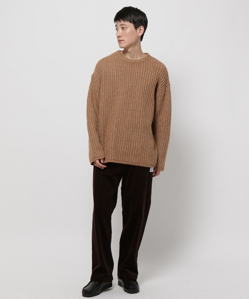 niko and...(ニコアンド)の「アゼワイドニットプルオーバー(ニット/セーター・メンズ・ブラウン/キャメル/チャコール/ブルー・MEDIUM/LARGE)」の19枚目の写真