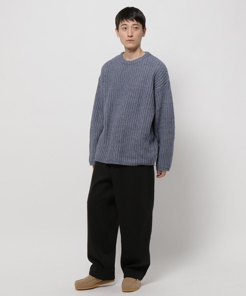 niko and...(ニコアンド)の「アゼワイドニットプルオーバー(ニット/セーター・メンズ・ブラウン/キャメル/チャコール/ブルー・MEDIUM/LARGE)」の21枚目の写真