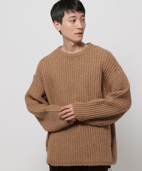 niko and...(ニコアンド)の「アゼワイドニットプルオーバー(ニット/セーター・メンズ・ブラウン/キャメル/チャコール/ブルー・MEDIUM/LARGE)」の17枚目の写真