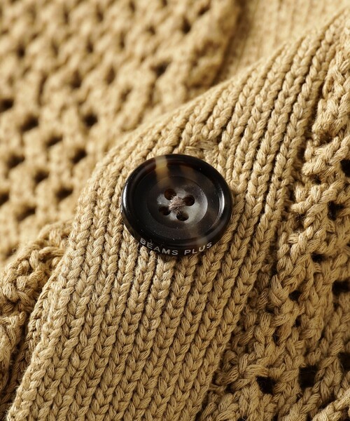 BEAMS PLUS（ビームスプラス）の「BEAMS PLUS / メッシュ アーガイル カーディガン（カーディガン/ボレロ・メンズ・ベージュ/オリーブ/カーキ・L/M/XL/S）」の17枚目の写真