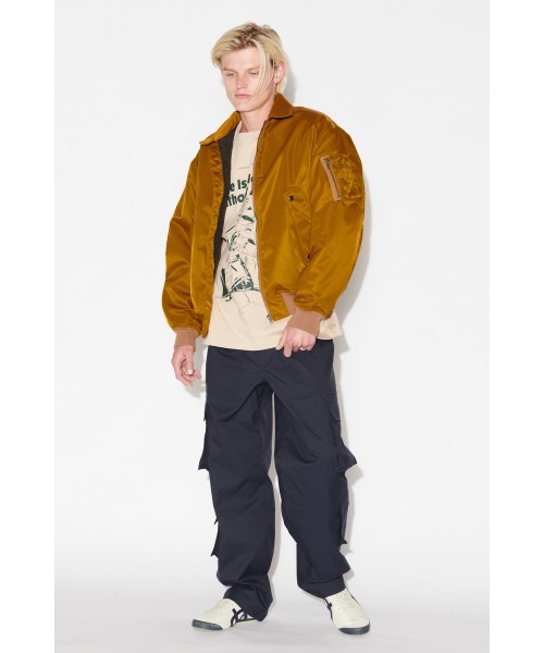 Not So Ape（ノットソーエイプ）の「Bomber Jacket（ブルゾン・メンズ・ゴールド/ブラック・MEDIUM/LARGE）」の3枚目の写真