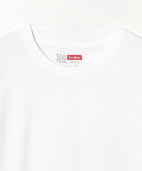 BEAMS PLUS(ビームスプラス)の「Healthknit / USA 2Pack Crew Neck T-shirt(Tシャツ/カットソー・メンズ・オフホワイト・L/M/S)」の4枚目の写真
