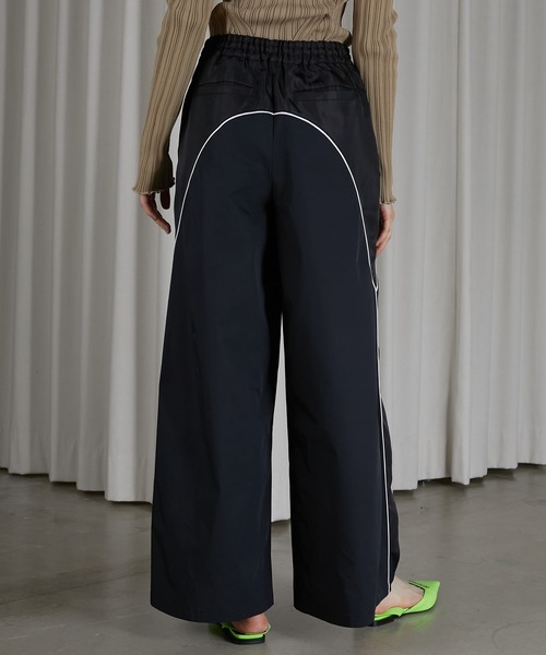 PRANK PROJECT(プランクプロジェクト)の「サテントラックパンツ / Satin Track Pants(その他パンツ・レディース・ブラック/ホワイト/ブルー・38/36)」の11枚目の写真