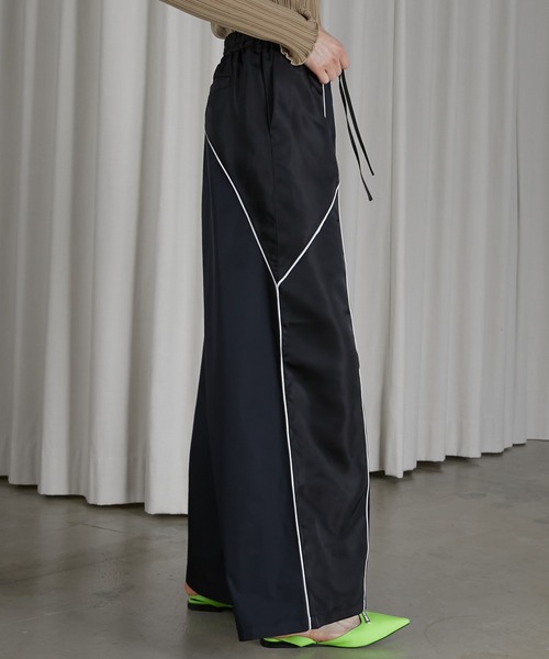 ㊱ 半額 新品 プランクプロジェクト Satin Track Pants BLK PRANK PROJECT（プランクプロジェクト）の「サテントラック
