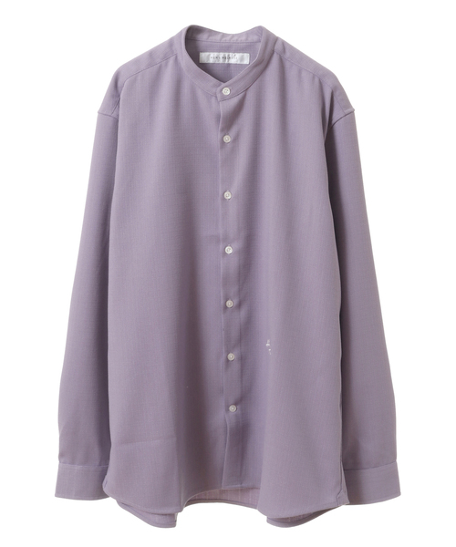 MEN'S MELROSE(メンズメルローズ)の「ウーリーバンドカラーシャツ(シャツ/ブラウス・メンズ・ラベンダー/ブルー/ネイビー/グレイッシュベージュ・4/3/2)」の22枚目の写真