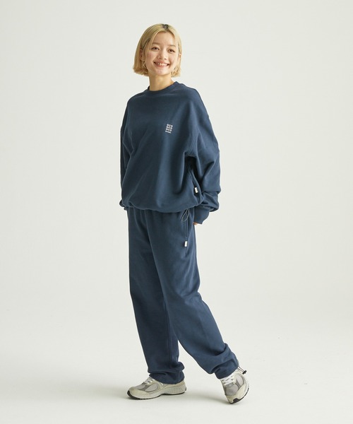 ocosic】ドローコードストレートロゴスウェットパンツ