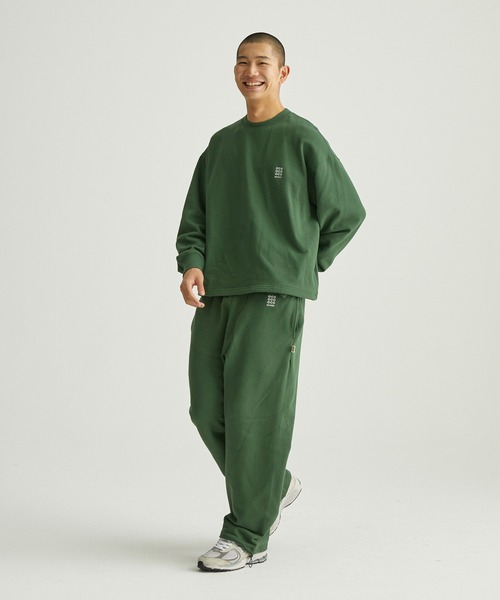 ocosic（オコジック）の「【ocosic】ドローコードストレートロゴスウェットパンツ（セットアップ対応）（スウェットパンツ・メンズ・グリーン/グレー/ネイビー・M/L）」の8枚目の写真