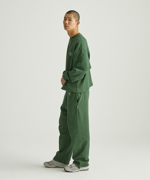 ocosic（オコジック）の「【ocosic】ドローコードストレートロゴスウェットパンツ（セットアップ対応）（スウェットパンツ・メンズ・グリーン/グレー/ネイビー・M/L）」の10枚目の写真