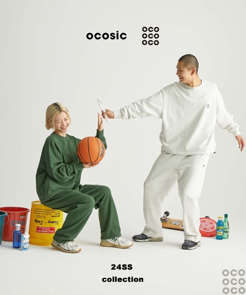 ocosic（オコジック）の「【ocosic】ドローコードストレートロゴスウェットパンツ（セットアップ対応）（スウェットパンツ・メンズ・グリーン/グレー/ネイビー・M/L）」の15枚目の写真