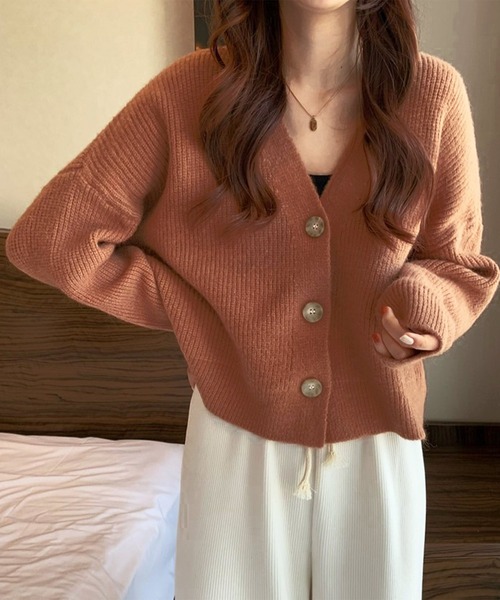 ショートニットカーディガン（カーディガン/ボレロ）｜Dewlily（デュー