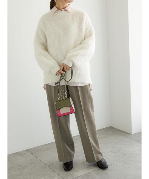 Te chichi（テチチ）の「エアリーシャギー畦ニットプルオーバー（ニット/セーター・レディース・オフホワイト/ピンク/ブルー/グレー・F）」の12枚目の写真