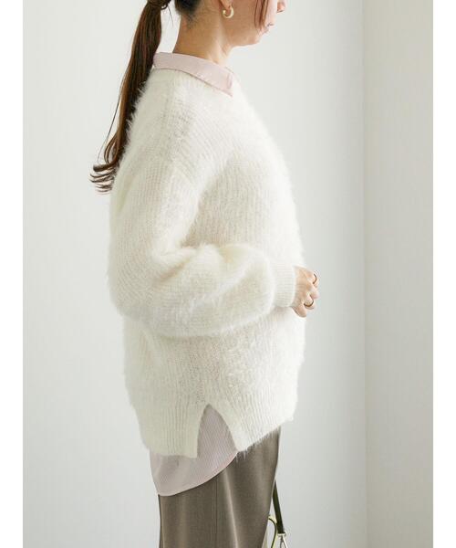 Te chichi（テチチ）の「エアリーシャギー畦ニットプルオーバー（ニット/セーター・レディース・オフホワイト/ピンク/ブルー/グレー・F）」の15枚目の写真