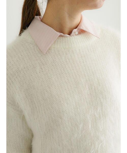 Te chichi（テチチ）の「エアリーシャギー畦ニットプルオーバー（ニット/セーター・レディース・オフホワイト/ピンク/ブルー/グレー・F）」の16枚目の写真