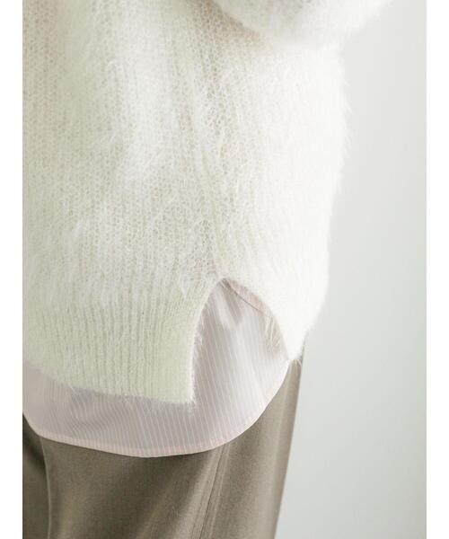 Te chichi（テチチ）の「エアリーシャギー畦ニットプルオーバー（ニット/セーター・レディース・オフホワイト/ピンク/ブルー/グレー・F）」の17枚目の写真
