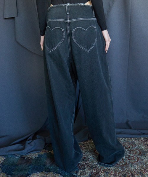 【最終値下げ】ウォンエムWONEM バックハートジーンズ WONEM（ウォンエム）の「バックハートジーンズ（デニムパンツ）」 - WEAR