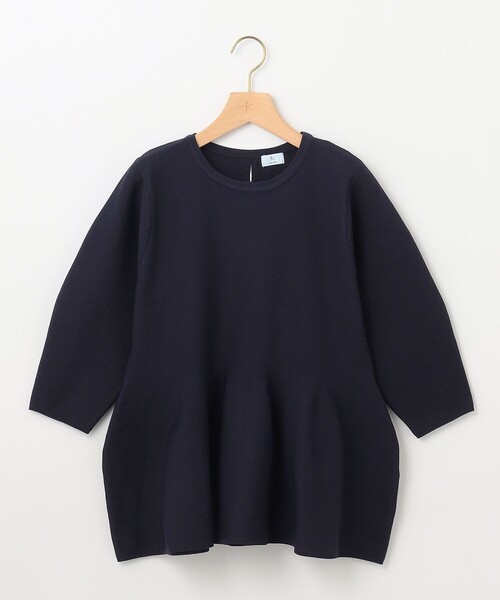 組曲（クミキョク）の「【WEB限定】スポンディッシュペプラム ニット（ニット/セーター・レディース・サックスブルー系/ネイビー系/アイボリー系・2/3）」の22枚目の写真