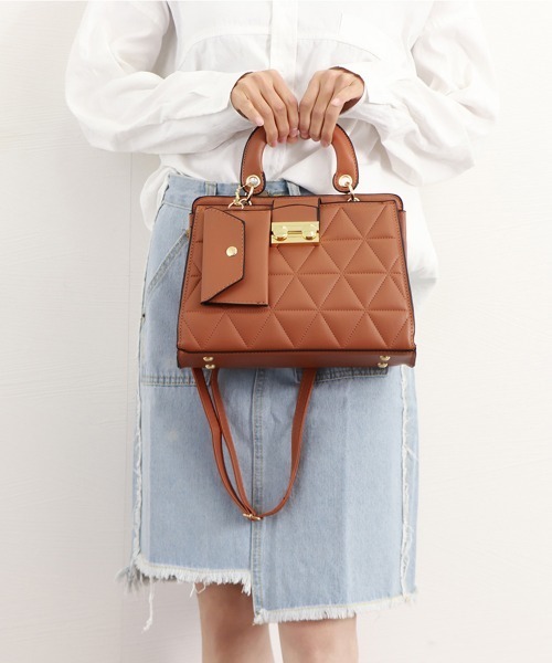Miniministore(ミニミニストア)の「ショルダーバッグ キルティングレディース(ショルダーバッグ・レディース・ベージュ/ホワイト/ブルー/ワインレッド/ミント/ブラック/ピンク/ライトブラウン・FREE)」の14枚目の写真