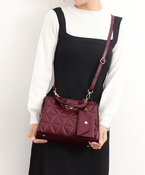 Miniministore(ミニミニストア)の「ショルダーバッグ キルティングレディース(ショルダーバッグ・レディース・ベージュ/ホワイト/ブルー/ワインレッド/ミント/ブラック/ピンク/ライトブラウン・FREE)」の15枚目の写真