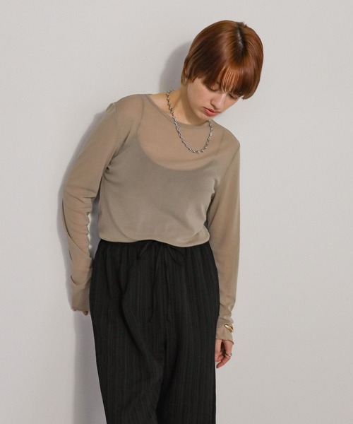 select MOCA（セレクトモカ）の「サークルゲージリングネックレス（ネックレス・レディース・シルバー/ゴールド・FREE）」の3枚目の写真