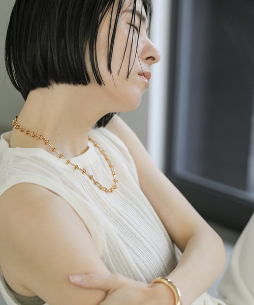 select MOCA（セレクトモカ）の「サークルゲージリングネックレス（ネックレス・レディース・シルバー/ゴールド・FREE）」の18枚目の写真