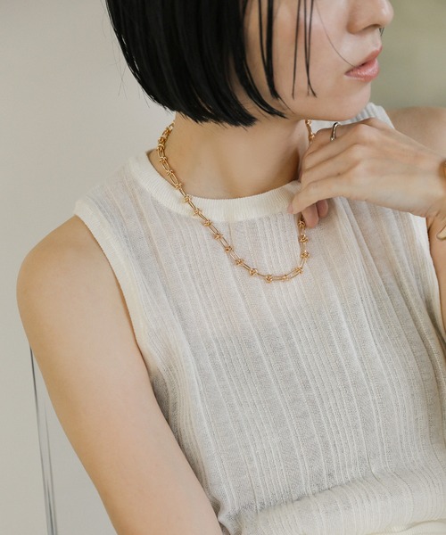 select MOCA（セレクトモカ）の「サークルゲージリングネックレス（ネックレス・レディース・シルバー/ゴールド・FREE）」の11枚目の写真