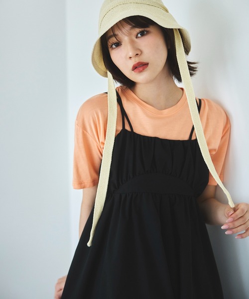 N.(N. Natural Beauty Basic)(エヌエヌナチュラルビューティーベーシック)の「◆バックリボンバケハ(ハット・レディース・ブラック/アイボリー・フリ-)」の2枚目の写真