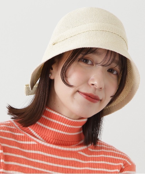 N.(N. Natural Beauty Basic)(エヌエヌナチュラルビューティーベーシック)の「◆バックリボンバケハ(ハット・レディース・ブラック/アイボリー・フリ-)」の3枚目の写真