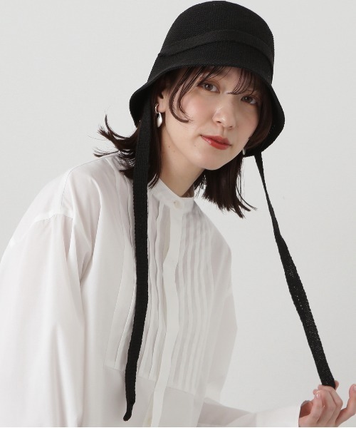 N.(N. Natural Beauty Basic)(エヌエヌナチュラルビューティーベーシック)の「◆バックリボンバケハ(ハット・レディース・ブラック/アイボリー・フリ-)」の5枚目の写真
