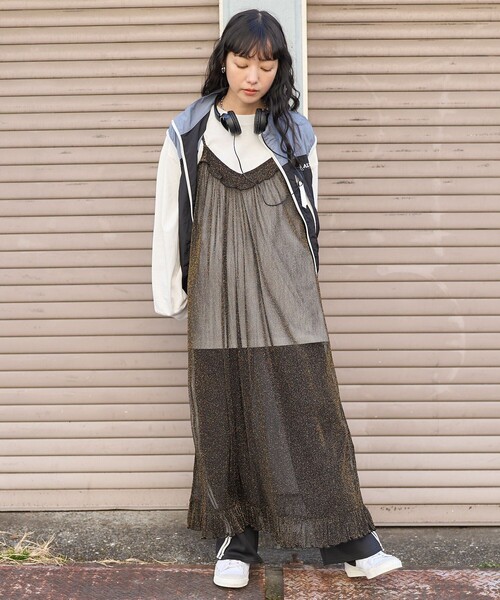FREAK'S STORE（フリークスストア）の「シアーラメ キャミワンピース