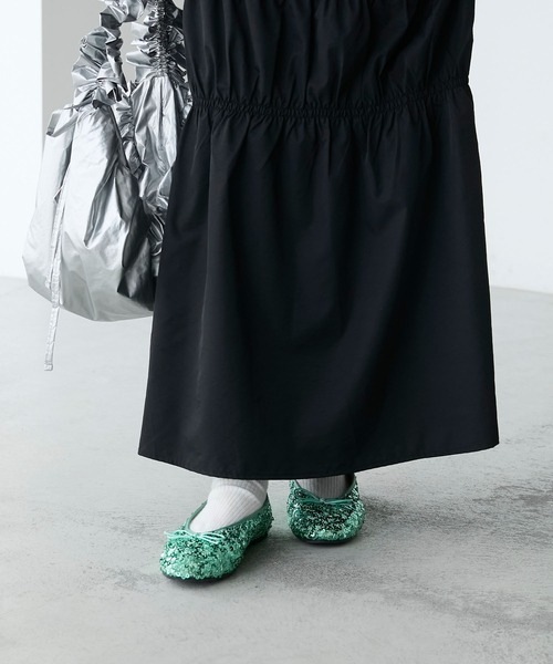 forksy.（フォルクシー）の「【forksy.】スパンコールバレエシューズ（バレエシューズ・レディース・ブラック/グリーン/パープル/ゴールド・LL/L/M/S）」の15枚目の写真