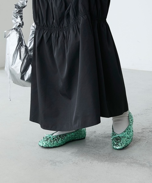 forksy.（フォルクシー）の「【forksy.】スパンコールバレエシューズ（バレエシューズ・レディース・ブラック/グリーン/パープル/ゴールド・LL/L/M/S）」の16枚目の写真