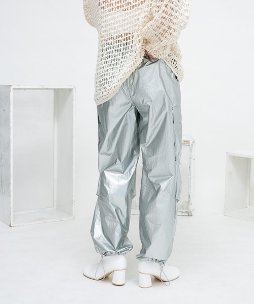 KBF（ケイビーエフ）の「ルーズカーゴパンツ（その他パンツ・レディース・シルバー/ネイビー/ホワイト・ONE）」の17枚目の写真