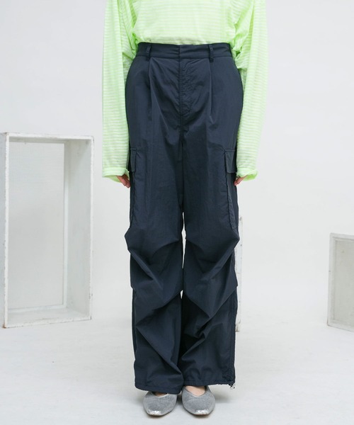 KBF（ケイビーエフ）の「ルーズカーゴパンツ（その他パンツ・レディース・シルバー/ネイビー/ホワイト・ONE）」の9枚目の写真