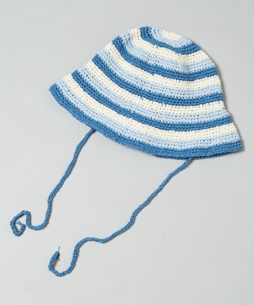 FREAK'S STORE(フリークスストア)の「クロシェ バケットハット(ハット・レディース・ピンク/ブルー/オフホワイト・ONE SIZE)」の21枚目の写真