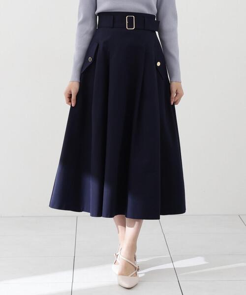 PROPORTION BODY DRESSING（プロポーションボディドレッシング）の「ワークフレアスカート / 1214120306（スカート・レディース・ネイビー/カーキ・SMALL/MEDIUM）」の7枚目の写真